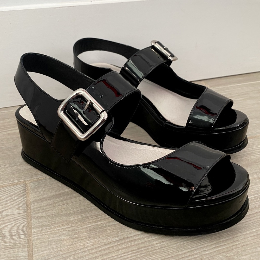 Jeffrey Campbell Mary Jane Open Toe Platform Sandals